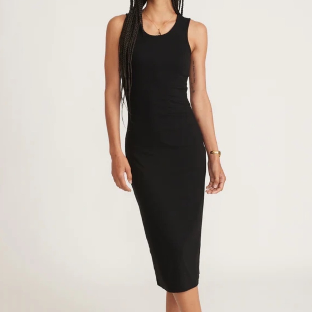 Marine Layer Lexi Daytime Midi Tank Dress Black